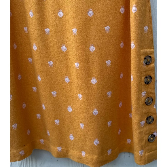 O’Neill Floral Yellow “Phan” Tank Dress w/ Side Button Detailing Small Sundress - Picture 5 of 8